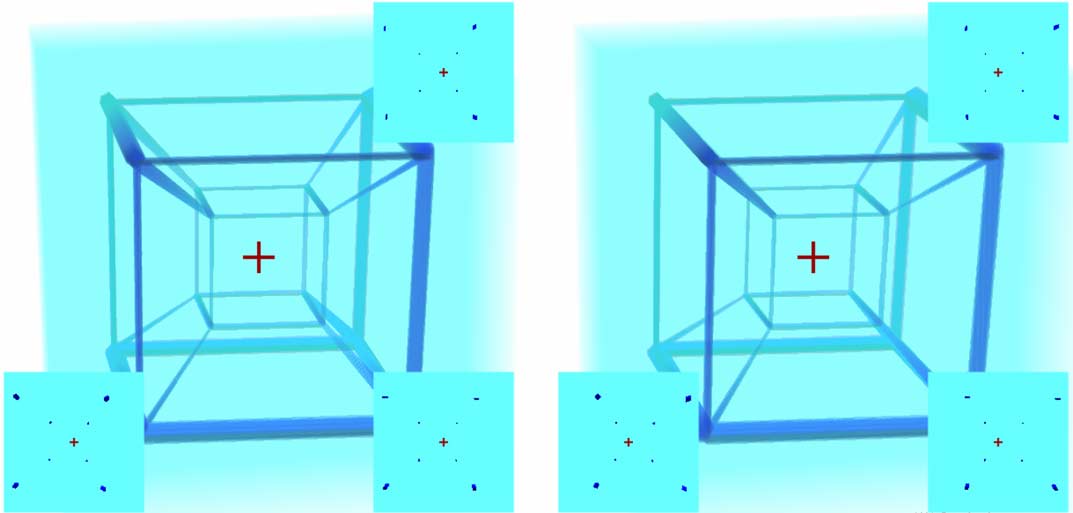 A tesseract frame