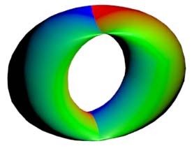 平圆环的三维投影不可避免会出现自相交