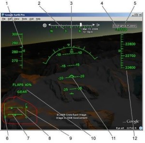 Google地球自带的飞行模拟器